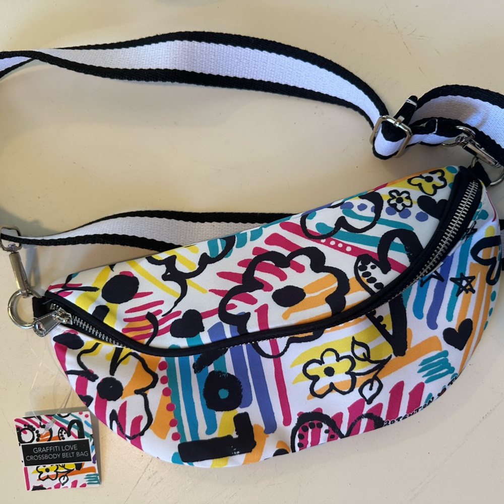 Brighton Grafitti Love Fanny Pack Crossbody Bag New